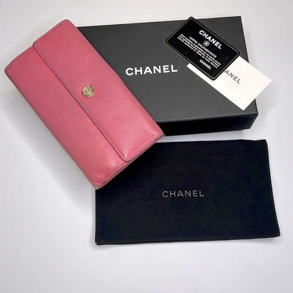 Chanel Round Zipper Long Wallet